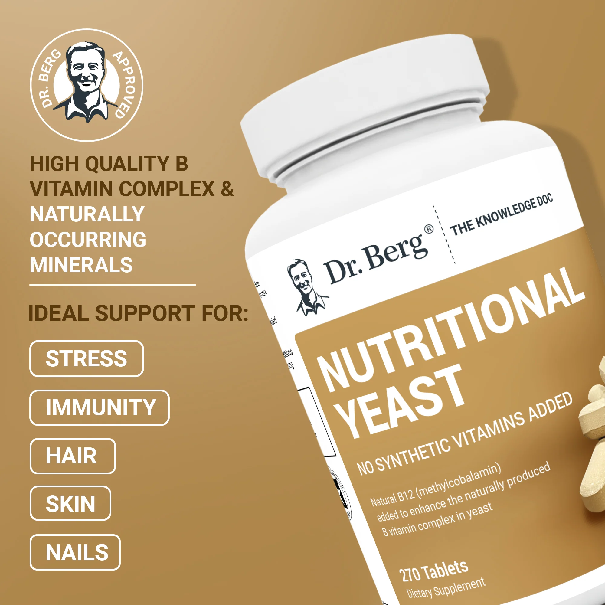 Nutritional Yeast – 270 Tablets - Image 4
