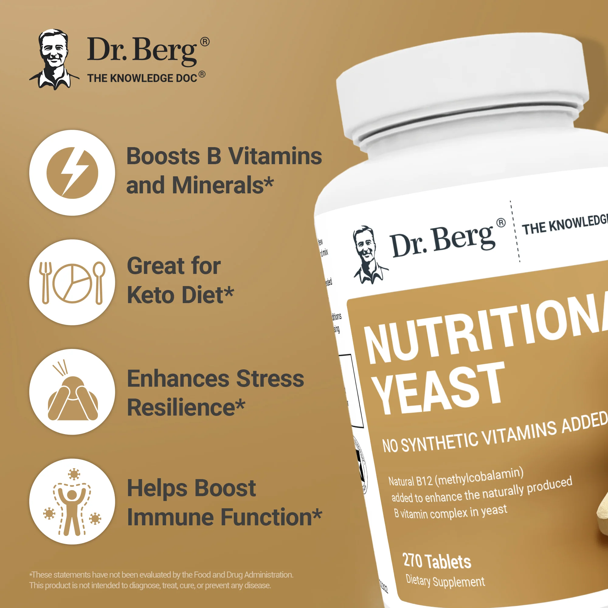 Nutritional Yeast – 270 Tablets - Image 5