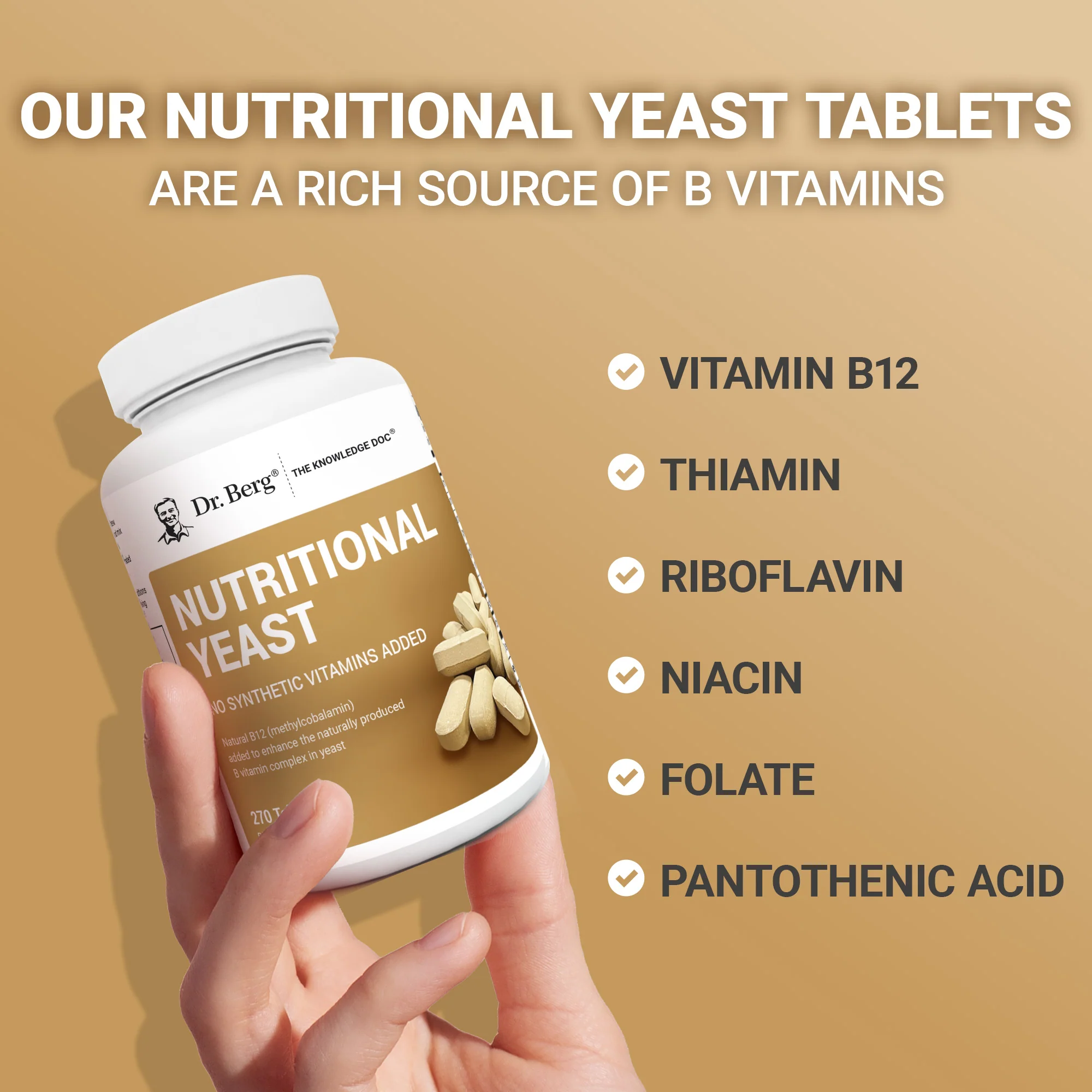 Nutritional Yeast – 270 Tablets - Image 6