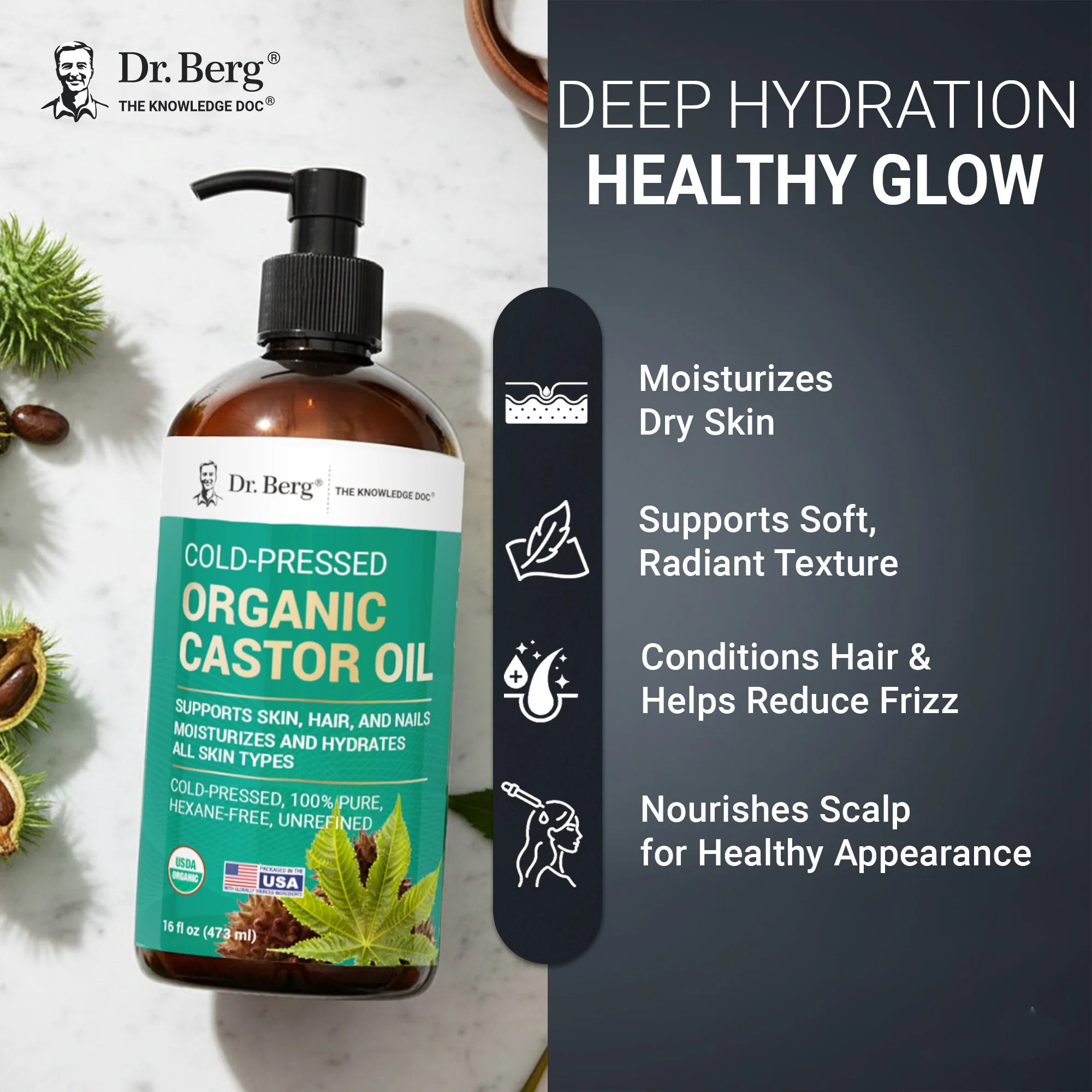 Organic Castor Oil – Cold-Pressed, Pure, Hexane-Free - Image 5