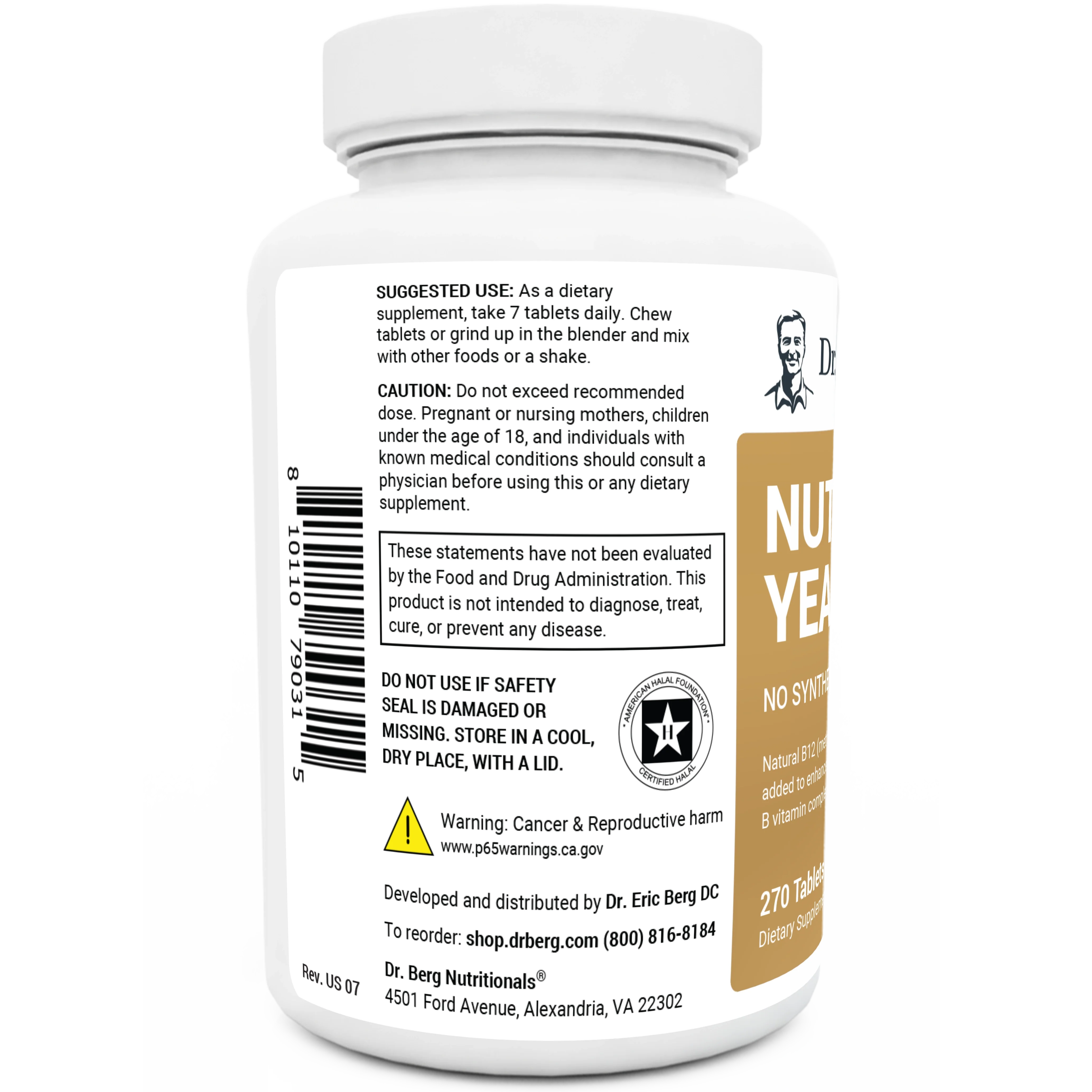 Nutritional Yeast – 270 Tablets - Image 3
